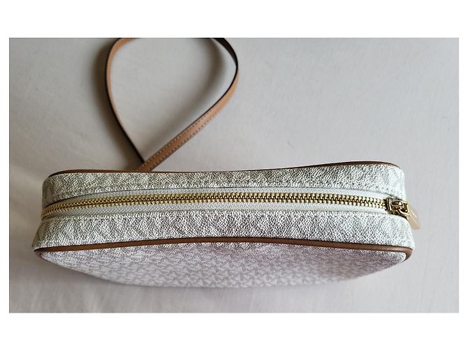 Michael Kors Jet Set Bolso de Lona Recubierta Marrón - vista 3