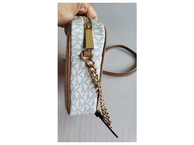Michael Kors Jet Set Bolso de Lona Recubierta Marrón - vista 4