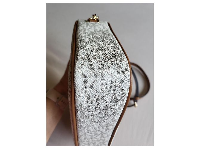 Michael Kors Jet Set Bolso de Lona Recubierta Marrón - vista 7