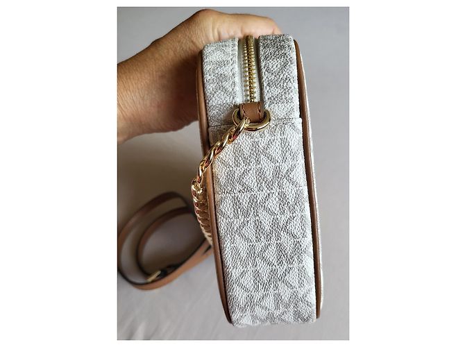 Michael Kors Jet Set Bolso de Lona Recubierta Marrón - vista 8