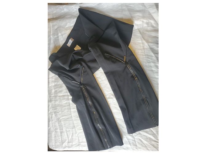 Autre Marque Calça preta da Faust Couture adornada com strass Preto - vista 2