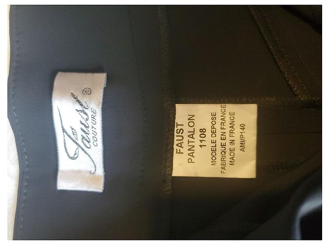 Autre Marque Calça preta da Faust Couture adornada com strass Preto - vista 3