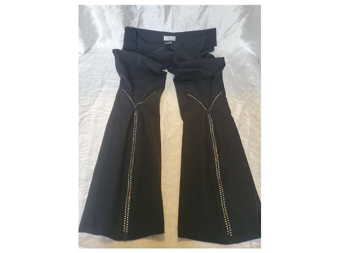 Autre Marque Calça preta da Faust Couture adornada com strass Preto - vista 6