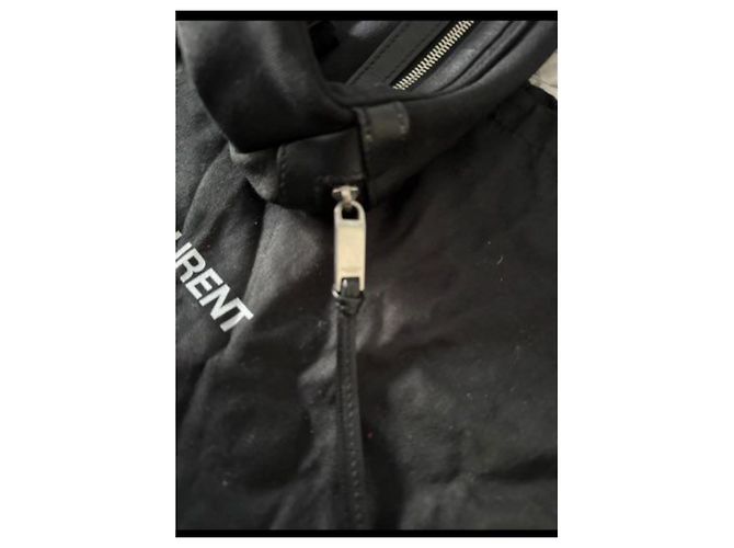 Borsa a vita in tela e pelle nera di Saint Laurent Nero - vista 5