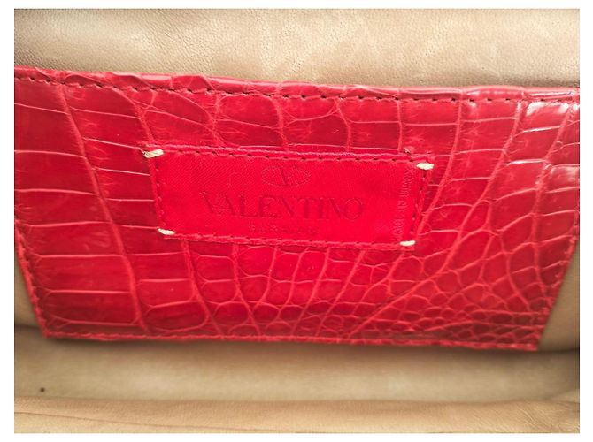 Gianni Versace Rosa Krokodil Clutch-Tasche - Ansicht 15