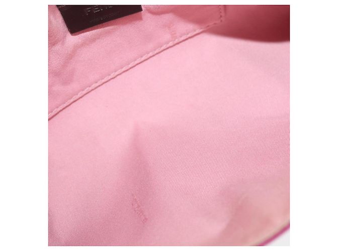 Borsa a Spalla FENDI in Pelle 2way Rosa Oro Auth ka2012 D'oro - vista 11
