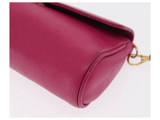 Borsa a Spalla FENDI in Pelle 2way Rosa Oro Auth ka2012 D'oro - vista 15