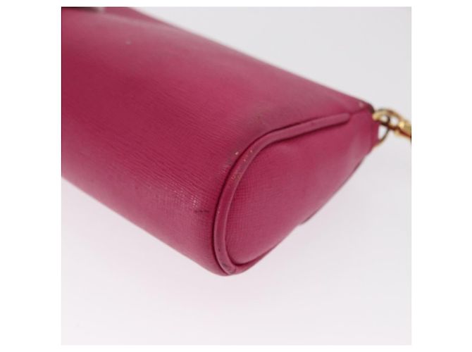 Borsa a Spalla FENDI in Pelle 2way Rosa Oro Auth ka2012 D'oro - vista 17