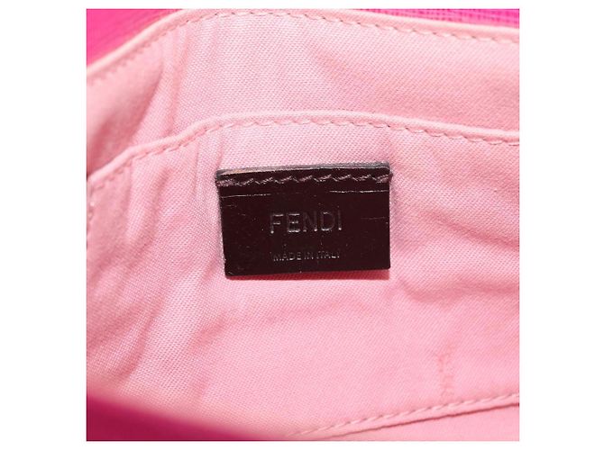 Borsa a Spalla FENDI in Pelle 2way Rosa Oro Auth ka2012 D'oro - vista 19