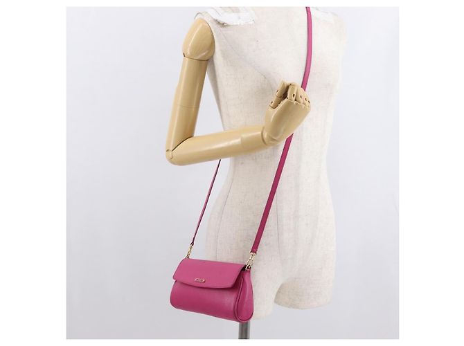Borsa a Spalla FENDI in Pelle 2way Rosa Oro Auth ka2012 D'oro - vista 23