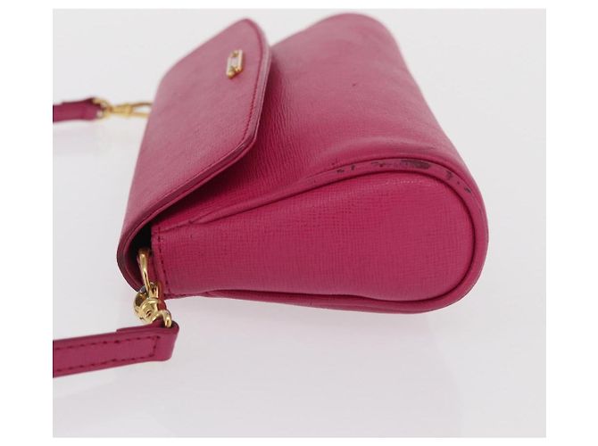 Borsa a Spalla FENDI in Pelle 2way Rosa Oro Auth ka2012 D'oro - vista 4