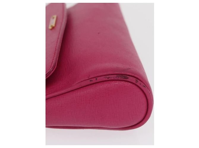 Borsa a Spalla FENDI in Pelle 2way Rosa Oro Auth ka2012 D'oro - vista 5