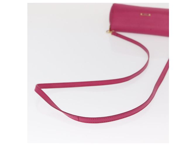 Borsa a Spalla FENDI in Pelle 2way Rosa Oro Auth ka2012 D'oro - vista 8