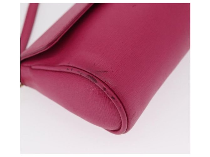 Borsa a Spalla FENDI in Pelle 2way Rosa Oro Auth ka2012 D'oro - vista 9