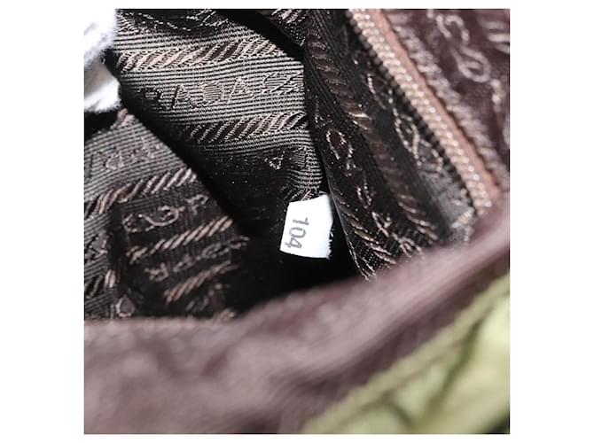 PRADA Rucksack aus Nylon grün silber authentisch 166315 - Ansicht 12