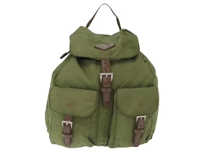 PRADA Rucksack aus Nylon grün silber authentisch 166315 - Ansicht 13