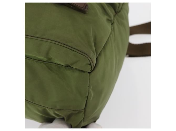 PRADA Rucksack aus Nylon grün silber authentisch 166315 - Ansicht 16