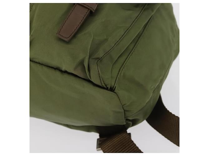 PRADA Rucksack aus Nylon grün silber authentisch 166315 - Ansicht 17