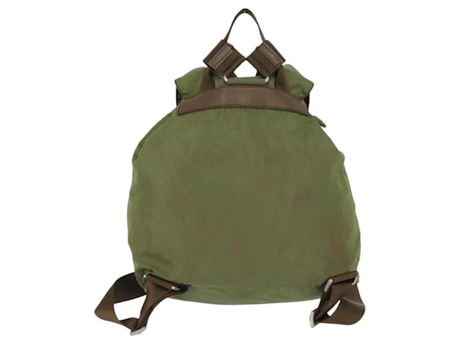 PRADA Rucksack aus Nylon grün silber authentisch 166315 - Ansicht 2