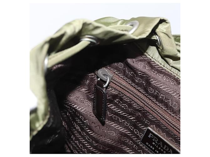 PRADA Rucksack aus Nylon grün silber authentisch 166315 - Ansicht 23