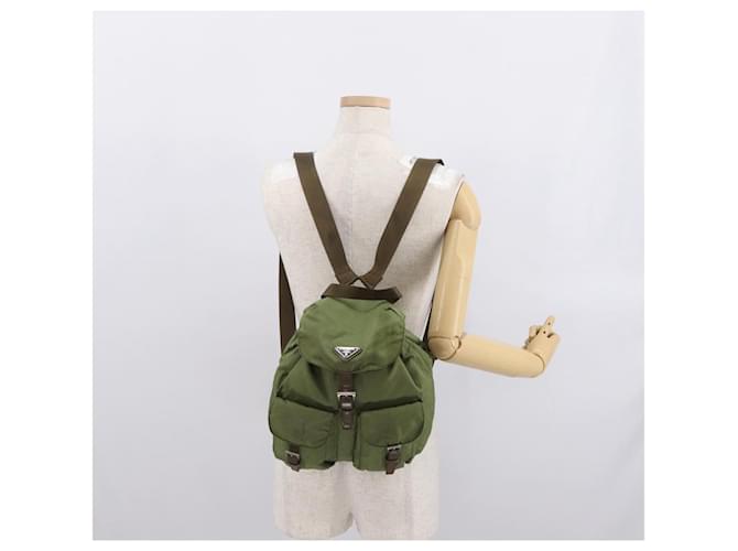 PRADA Rucksack aus Nylon grün silber authentisch 166315 - Ansicht 26