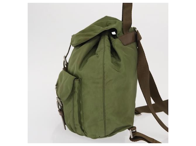 PRADA Rucksack aus Nylon grün silber authentisch 166315 - Ansicht 3