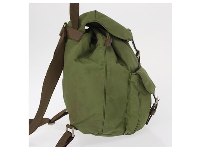 PRADA Rucksack aus Nylon grün silber authentisch 166315 - Ansicht 4