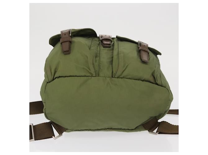 PRADA Rucksack aus Nylon grün silber authentisch 166315 - Ansicht 5