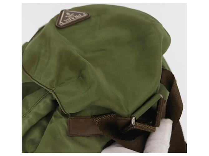 PRADA Rucksack aus Nylon grün silber authentisch 166315 - Ansicht 6