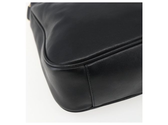 Borsa a mano in pelle Gucci Bamboo 2way Nera Oro 001 1638 Auth 170600 Nero D'oro - vista 17