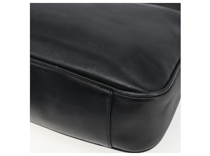 Borsa a mano in pelle Gucci Bamboo 2way Nera Oro 001 1638 Auth 170600 Nero D'oro - vista 18