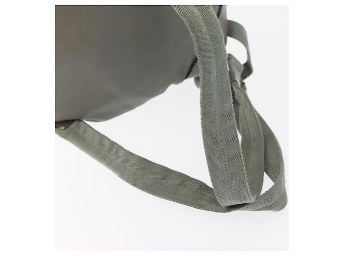 PRADA Backpack Nylon Gray Silver Auth 165573 Brown Silvery - view 8