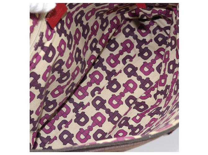 GUCCI Borsa a Spalla Guccissima Tela Marrone Argento 257301 Auth 170311 - vista 11