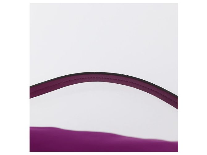 Pochette a mano in nylon viola e oro Salvatore Ferragamo Auth 169291V D'oro Porpora - vista 8
