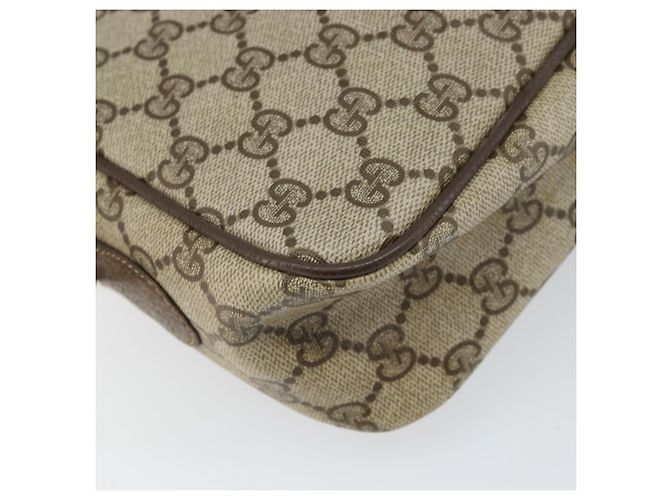 GUCCI GG Supreme Web Sherry Line Tasche aus PVC Beige Gold 904 02 049 Auth 170266 Golden - Ansicht 17