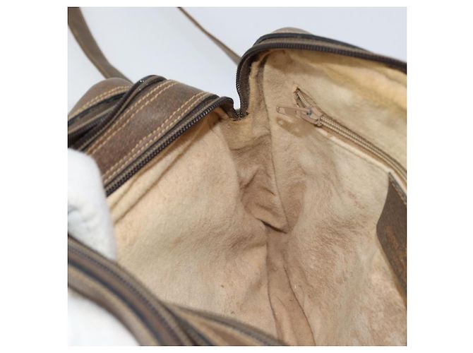 GUCCI GG Supreme Web Sherry Line Tasche aus PVC Beige Gold 904 02 049 Auth 170266 Golden - Ansicht 21