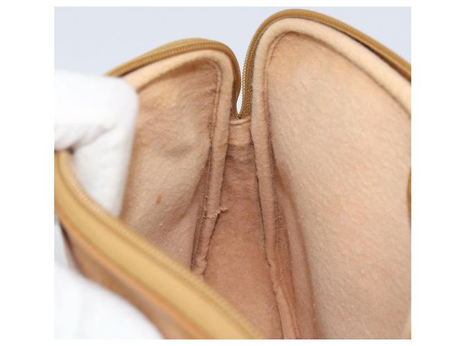 Gucci Borsa a Spalla Micro GG Supreme PVC Beige Oro 007 123 0428 Auth BA10077 D'oro - vista 21