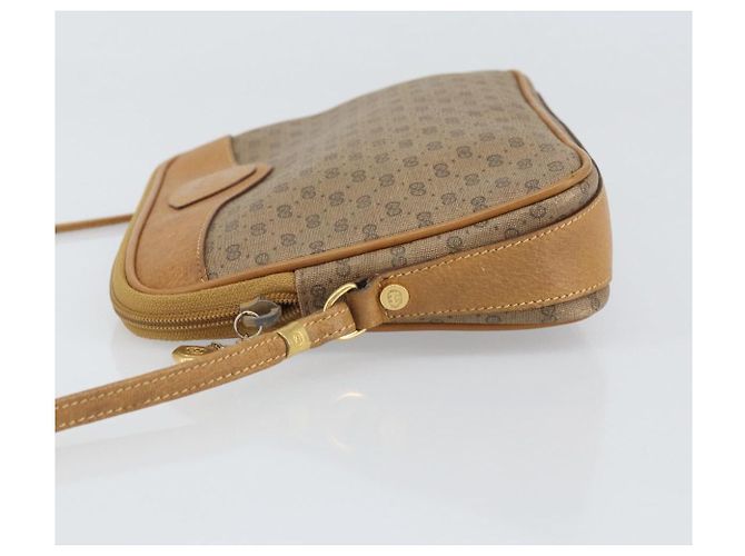 Gucci Borsa a Spalla Micro GG Supreme PVC Beige Oro 007 123 0428 Auth BA10077 D'oro - vista 4