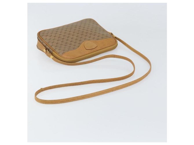 Gucci Borsa a Spalla Micro GG Supreme PVC Beige Oro 007 123 0428 Auth BA10077 D'oro - vista 7