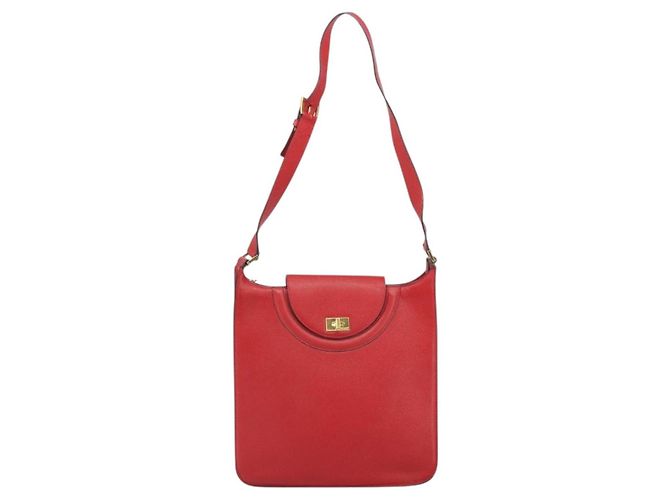 BALLY Borsa a Spalla in Pelle Rossa Dorata Auth 149841 Rosso D'oro - vista 13