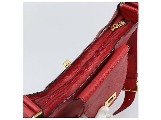 BALLY Borsa a Spalla in Pelle Rossa Dorata Auth 149841 Rosso D'oro - vista 8