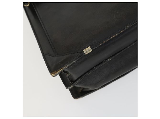 Borsa da lavoro Burberry in pelle nera e oro Auth bs32860 Nero D'oro - vista 15