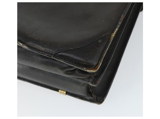Borsa da lavoro Burberry in pelle nera e oro Auth bs32860 Nero D'oro - vista 16