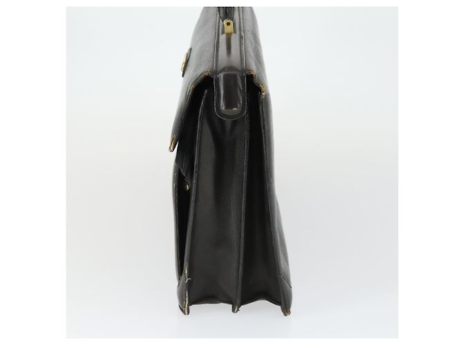 Borsa da lavoro Burberry in pelle nera e oro Auth bs32860 Nero D'oro - vista 3