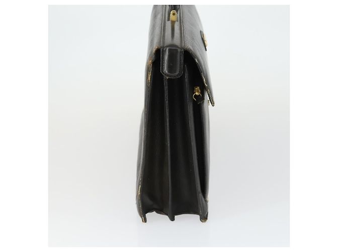 Borsa da lavoro Burberry in pelle nera e oro Auth bs32860 Nero D'oro - vista 4