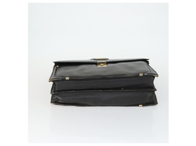 Borsa da lavoro Burberry in pelle nera e oro Auth bs32860 Nero D'oro - vista 5