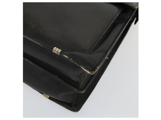 Borsa da lavoro Burberry in pelle nera e oro Auth bs32860 Nero D'oro - vista 8