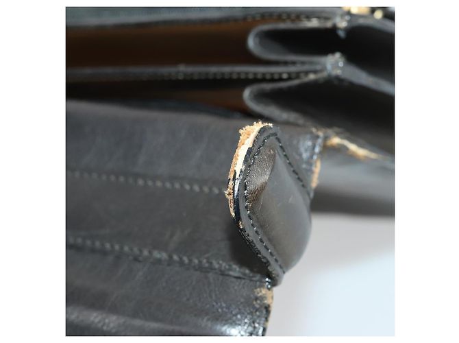 Borsa da lavoro Burberry in pelle nera e oro Auth bs32860 Nero D'oro - vista 9
