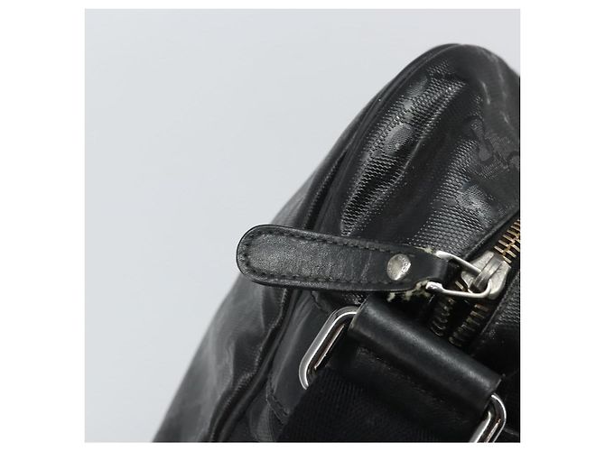 Borsa a spalla GUCCI GG in PVC Nero Argento 211107 Auth 169076 - vista 10