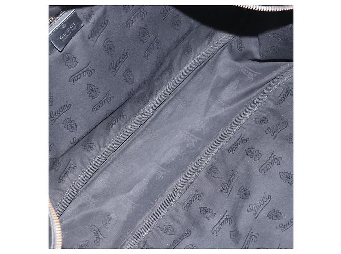 Borsa a spalla GUCCI GG in PVC Nero Argento 211107 Auth 169076 - vista 11